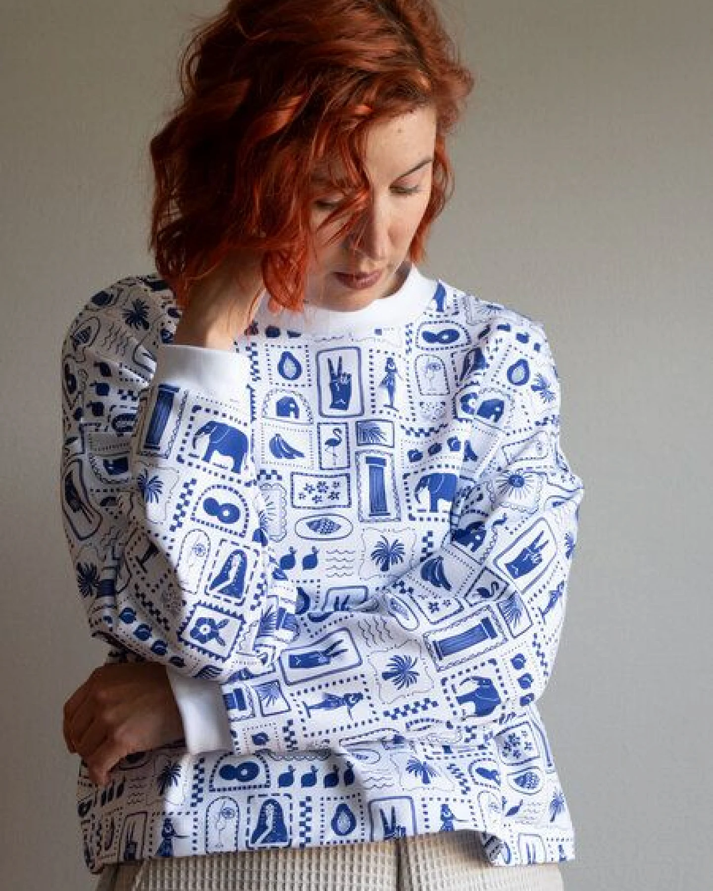 Ecostories Oversized Sweatshirt Postkarte – Ansicht 2