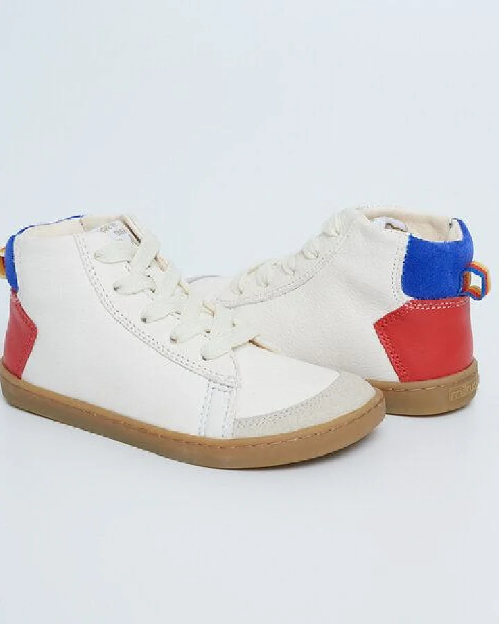 Mikusasa Barfußsneaker Soto Schnürschuh Off-white für Kinder Barfußschuh