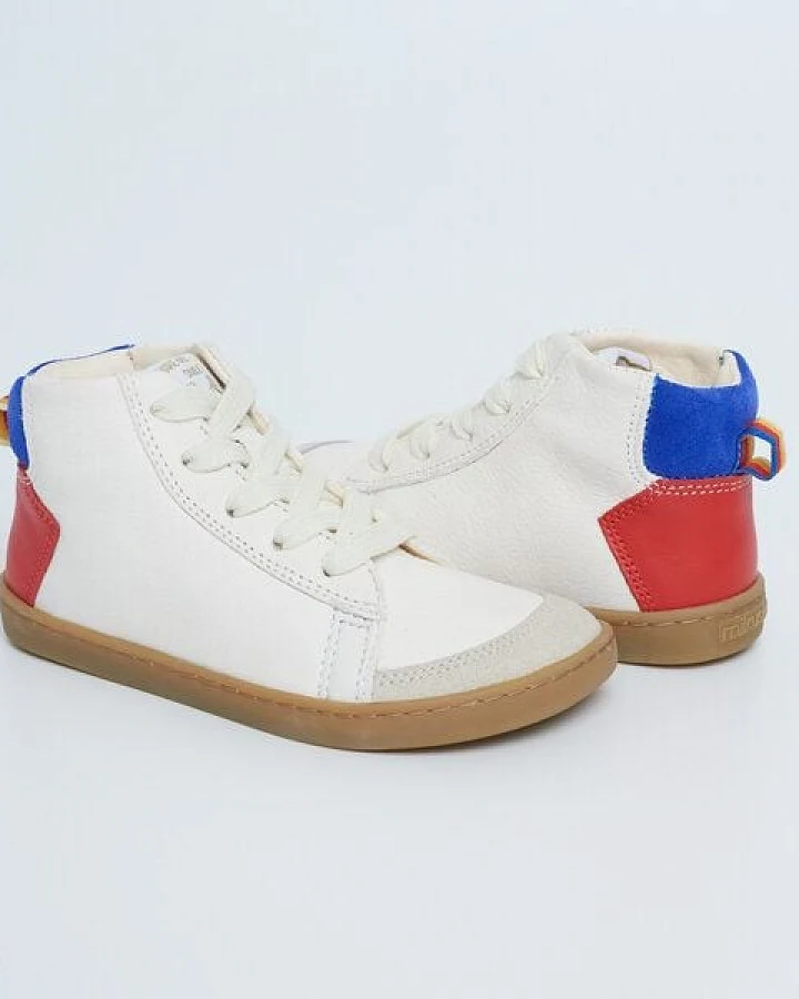 Mikusasa Barfußsneaker Soto Schnürschuh Off-white für Kinder Barfußschuh