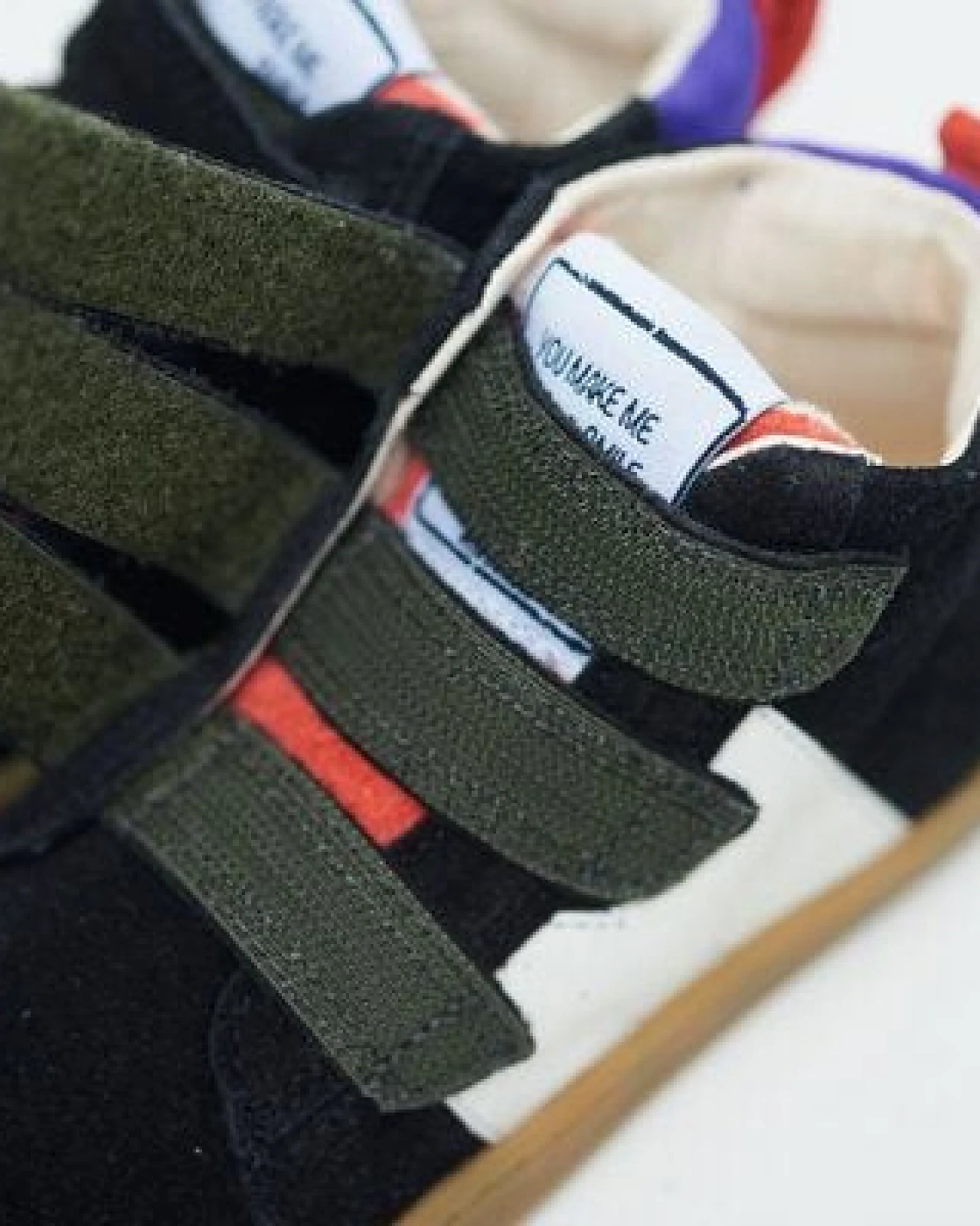 Mikusasa Barfußsneaker Sana mit Klettverschluß für Kinder Barfußschuh – Ansicht 3