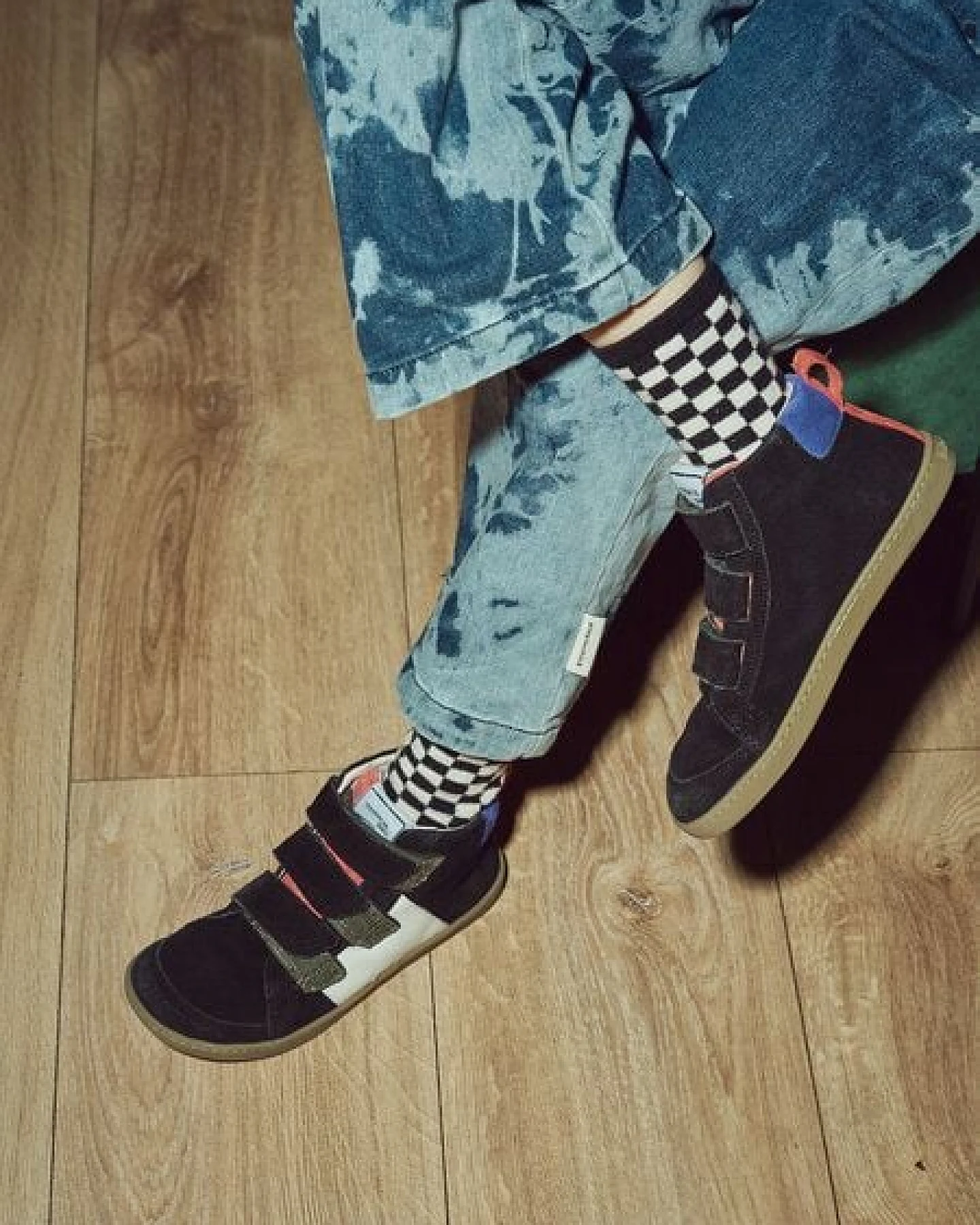 Mikusasa Barfußsneaker Sana mit Klettverschluß für Kinder Barfußschuh – Ansicht 4