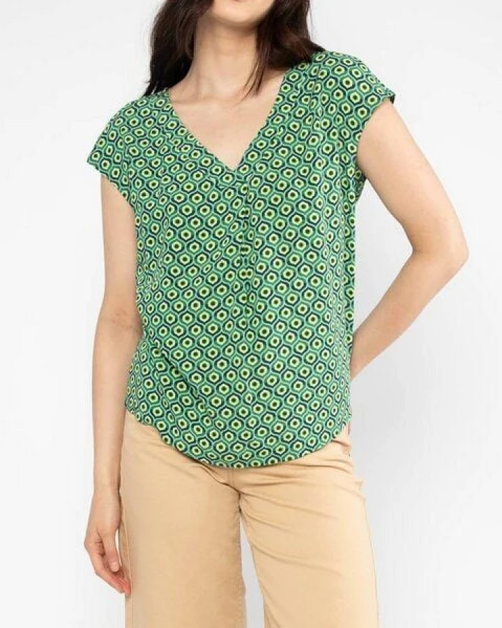 Blutsgeschwister Bluse Liberty Maniac - Leaf Of Love Shanti