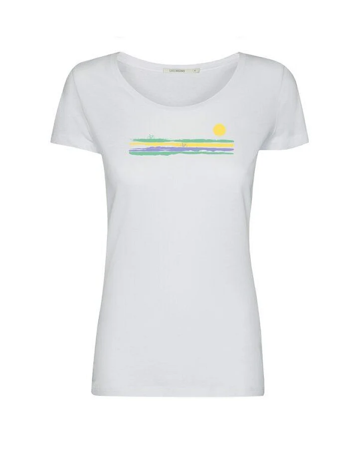 GREENBOMB Print T-Shirt Bike Art Road Loves
