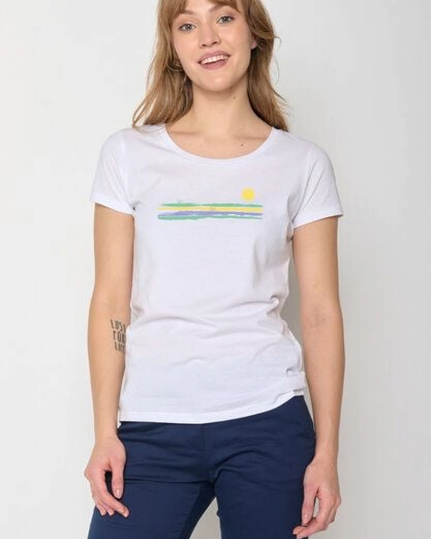 GREENBOMB Print T-Shirt Bike Art Road Loves – Ansicht 2