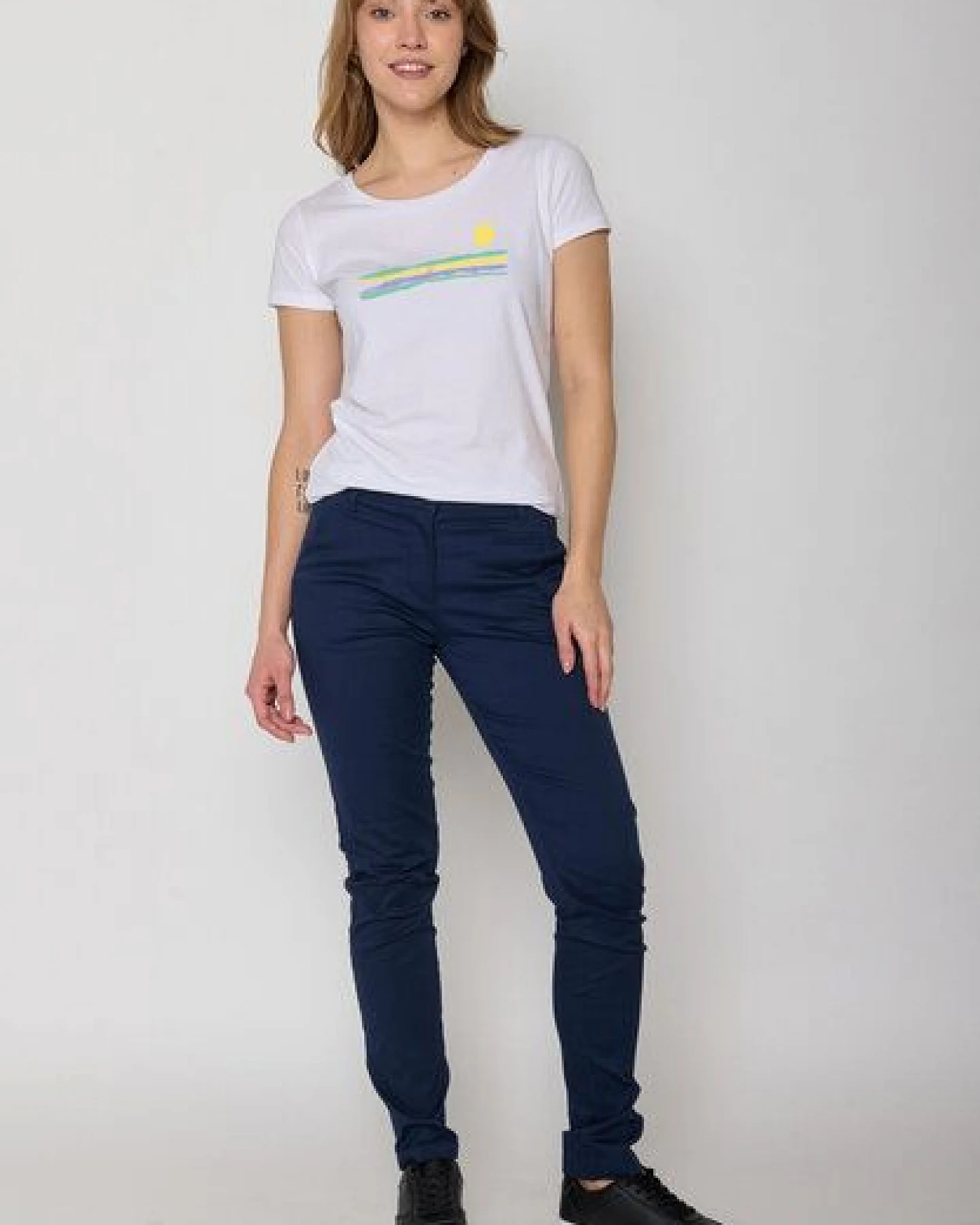 GREENBOMB Print T-Shirt Bike Art Road Loves – Ansicht 4