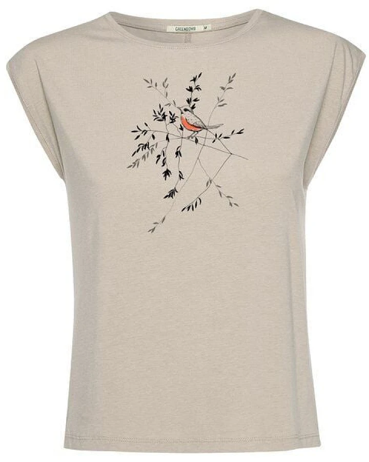 GREENBOMB Print T-Shirt Animal Bird Branch
