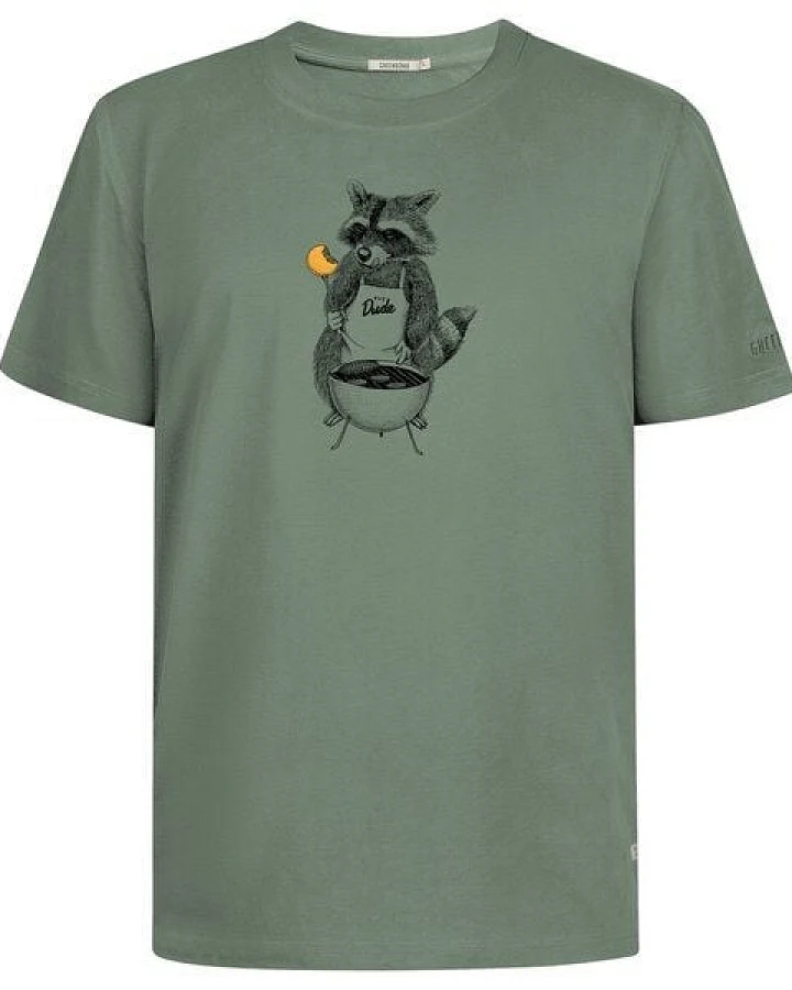 GREENBOMB Print T-Shirt Animal BBQ Fusion