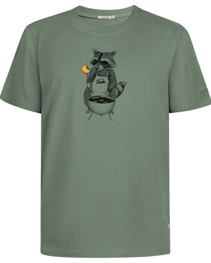 GREENBOMB Print T-Shirt Animal BBQ Fusion