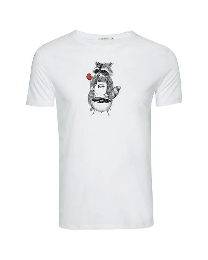 GREENBOMB Print T-Shirt Animal BBQ Guide