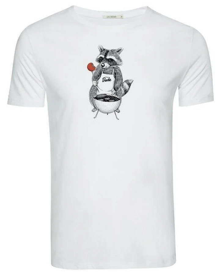 GREENBOMB Print T-Shirt Animal BBQ Guide