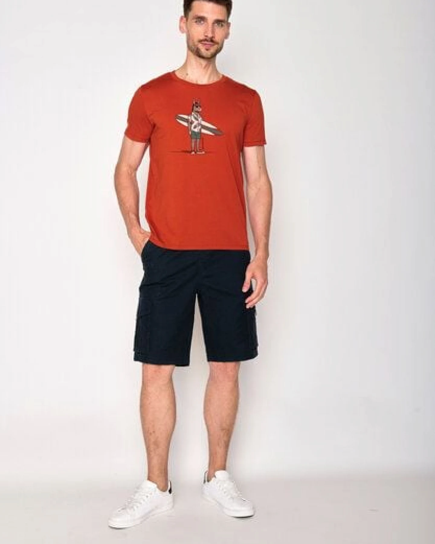 GREENBOMB Print T-Shirt Animal Donkey Surf Guide – Ansicht 4