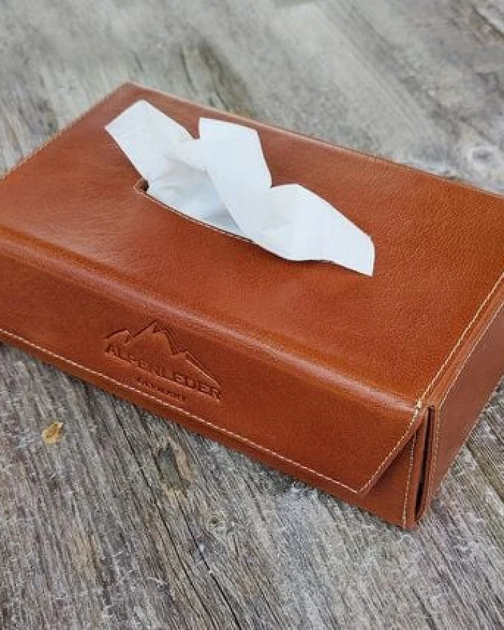 Alpenleder Taschentuchbox KISTERL