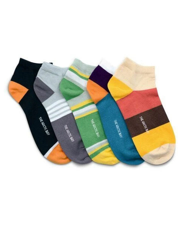 The Arctic Bay Bio-Baumwoll-Knöchelsocken 5er Pack – Sakura Edition – Weich, Atmungsaktiv & Bequem – Nachhaltig in der EU gefertigt