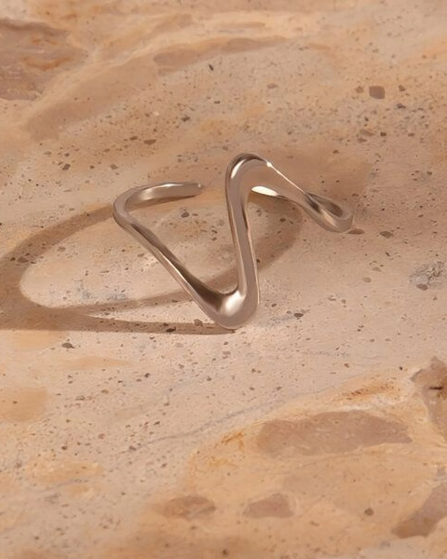 Größenverstellbarer LONG WAVE Ring ca. Ø 17 - 19mm von Elektropulli – Ansicht 3