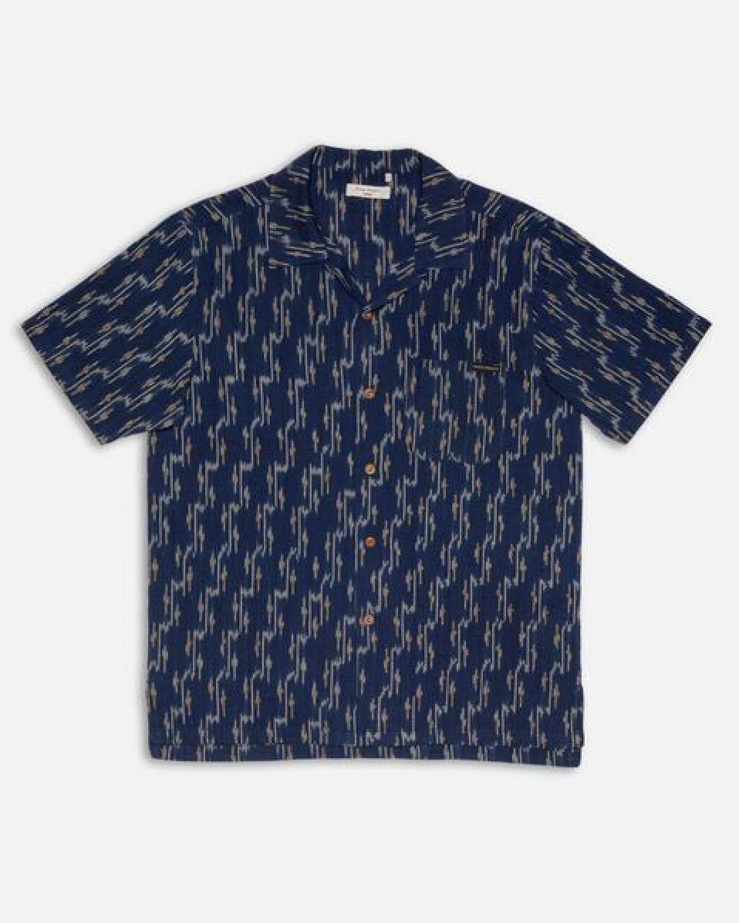 Nudie Jeans Arvid Ikat Shirt - Blueberry – Ansicht 3