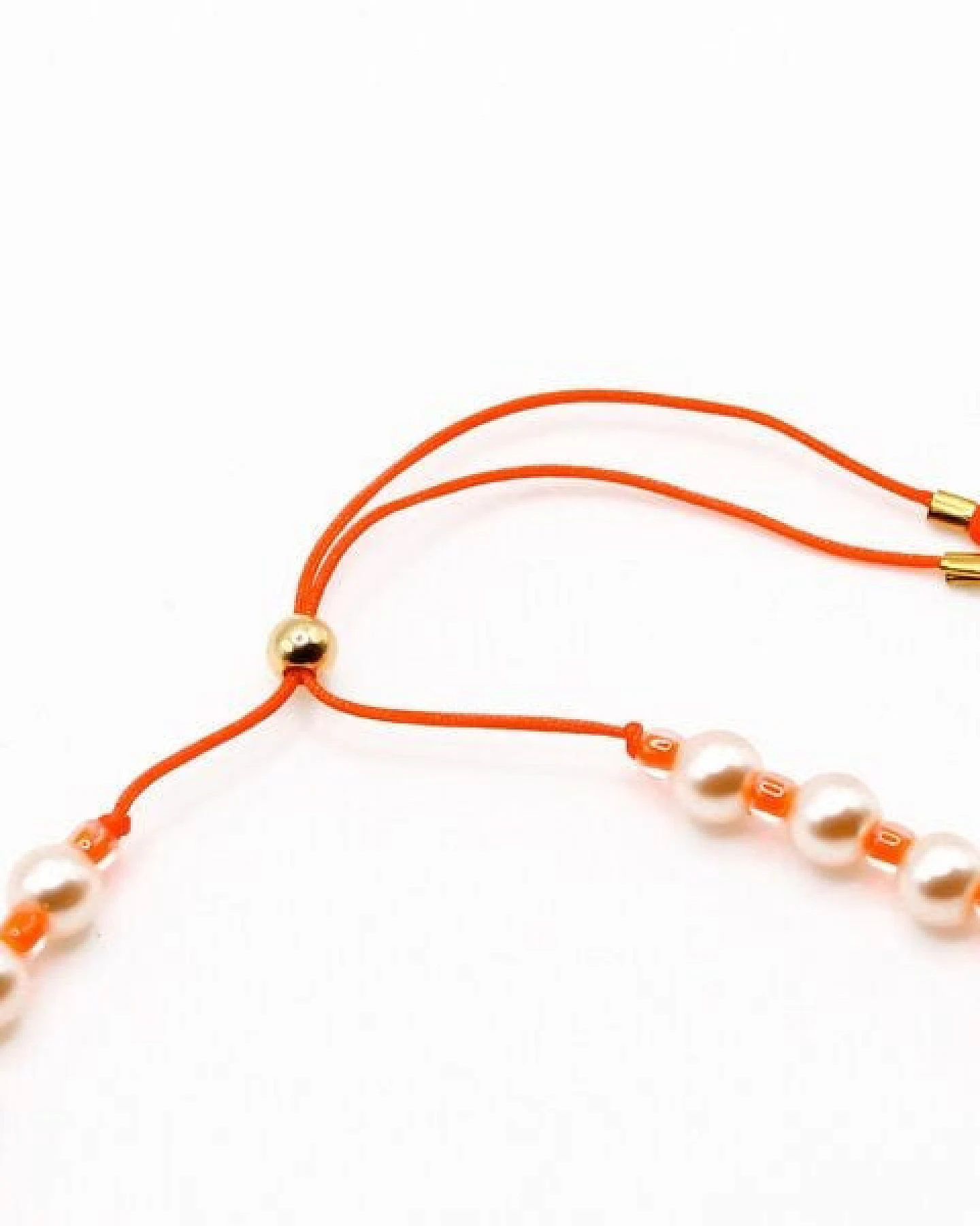 juni Veganes Perlenarmband "Rebell" - in neon pink, orange, blau, rosa oder goldgelb – Ansicht 4