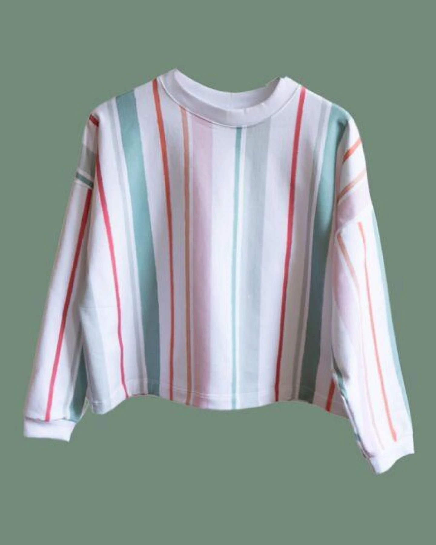 Ecostories Oversized Sweatshirt Stripes – Ansicht 4