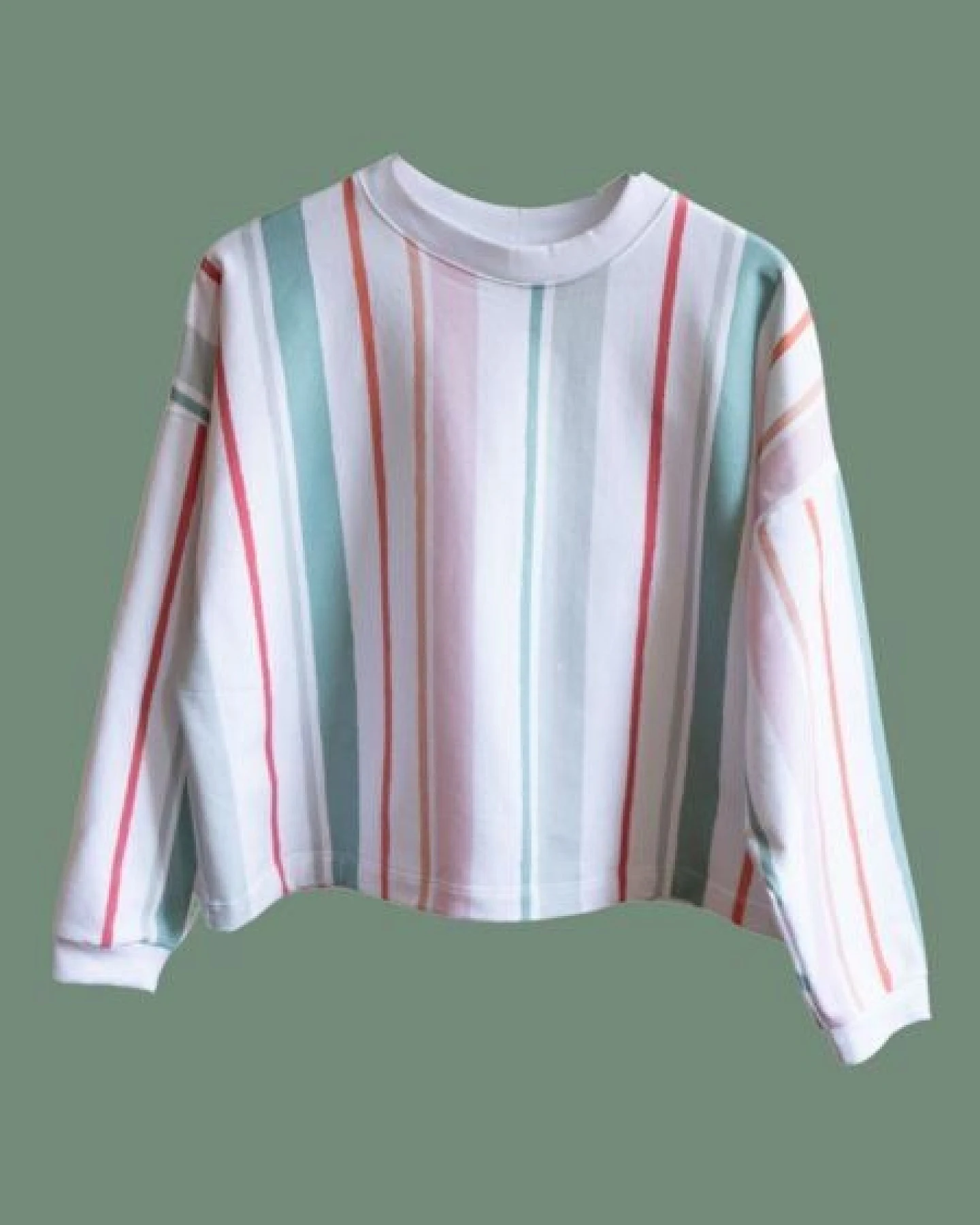 Ecostories Oversized Sweatshirt Stripes – Ansicht 4