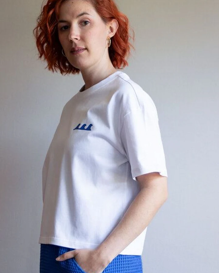 Ecostories Damen T-Shirt – Mach ne Welle