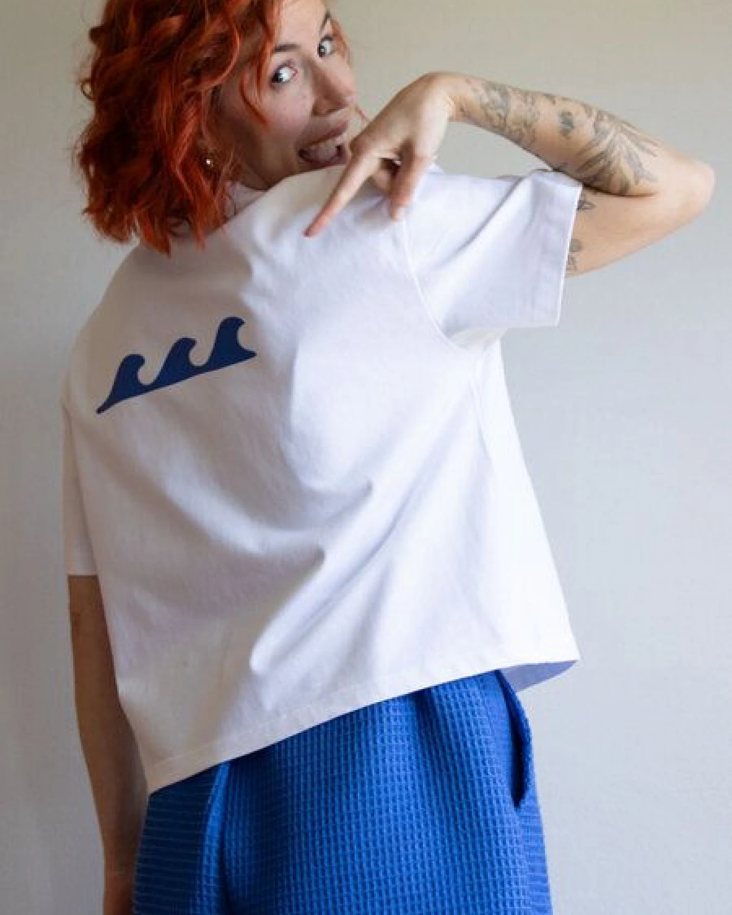 Ecostories Damen T-Shirt – Mach ne Welle – Ansicht 2