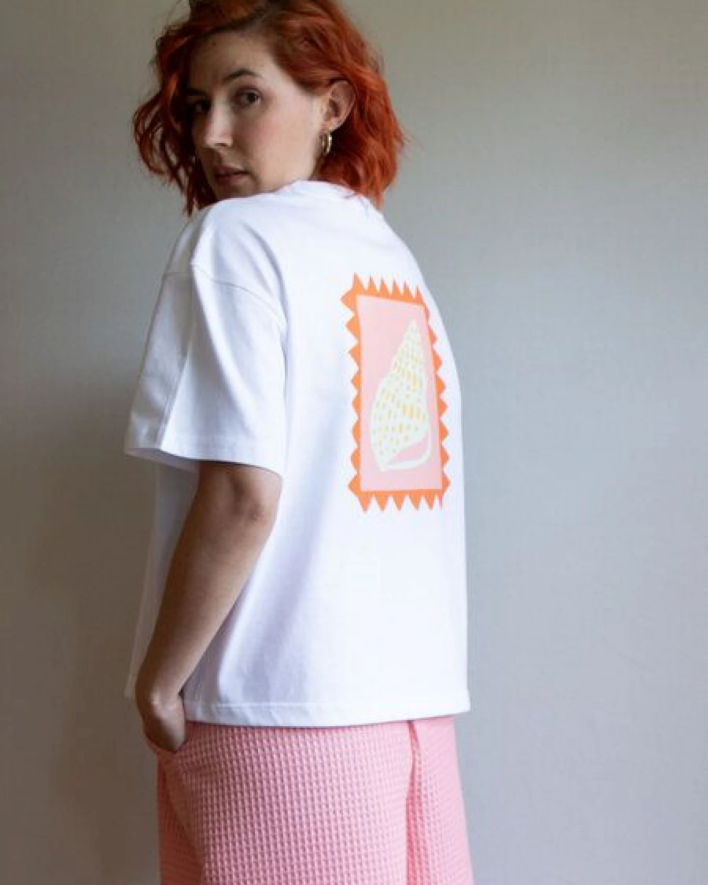 Ecostories Damen T-Shirt – Shell Mail – Ansicht 2