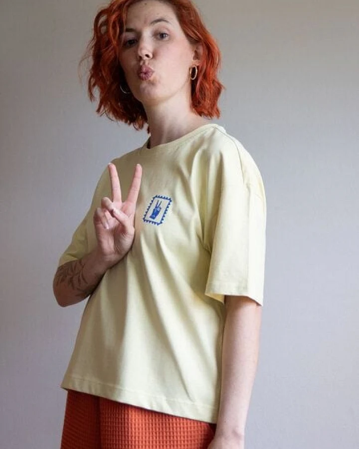 Ecostories Damen T-Shirt – Zitronen Frieden