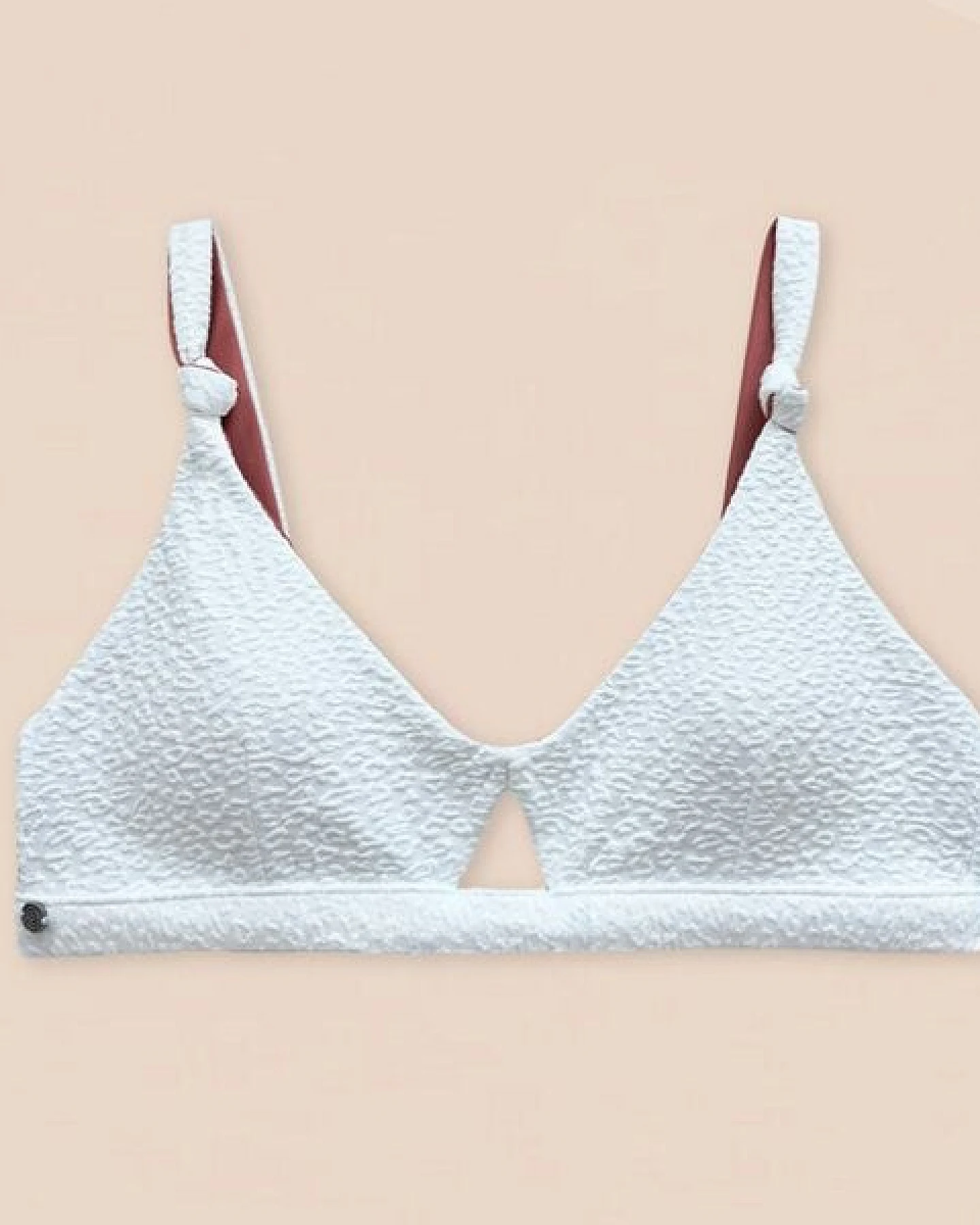Woodlike Ocean Coral Bikini Top - white / rose brown / lila – Ansicht 4