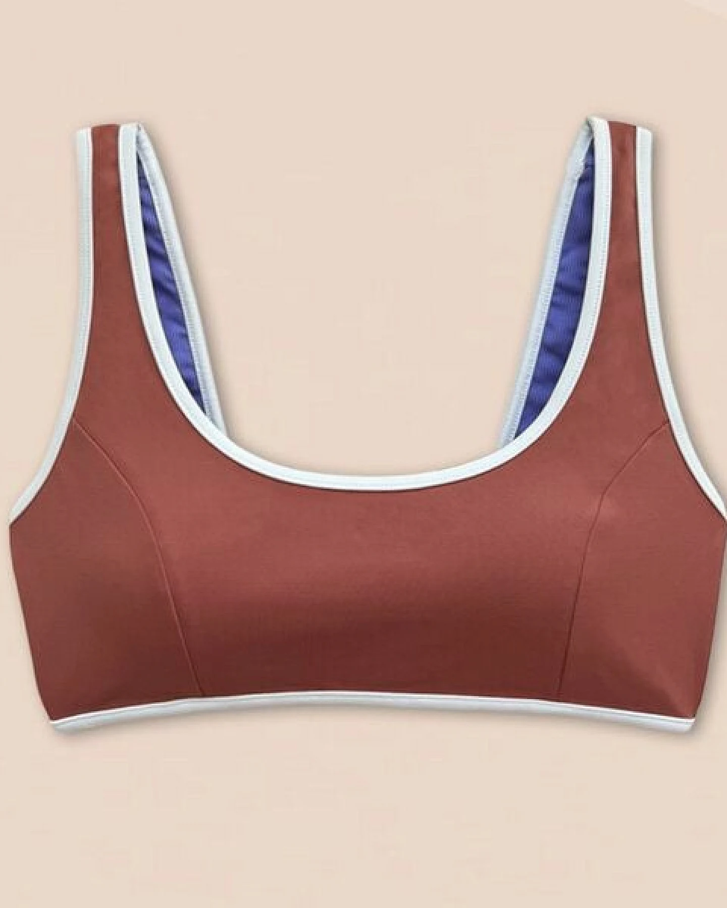Woodlike Ocean Allie Bikini Top - wendebar white / rose brown / lila – Ansicht 3