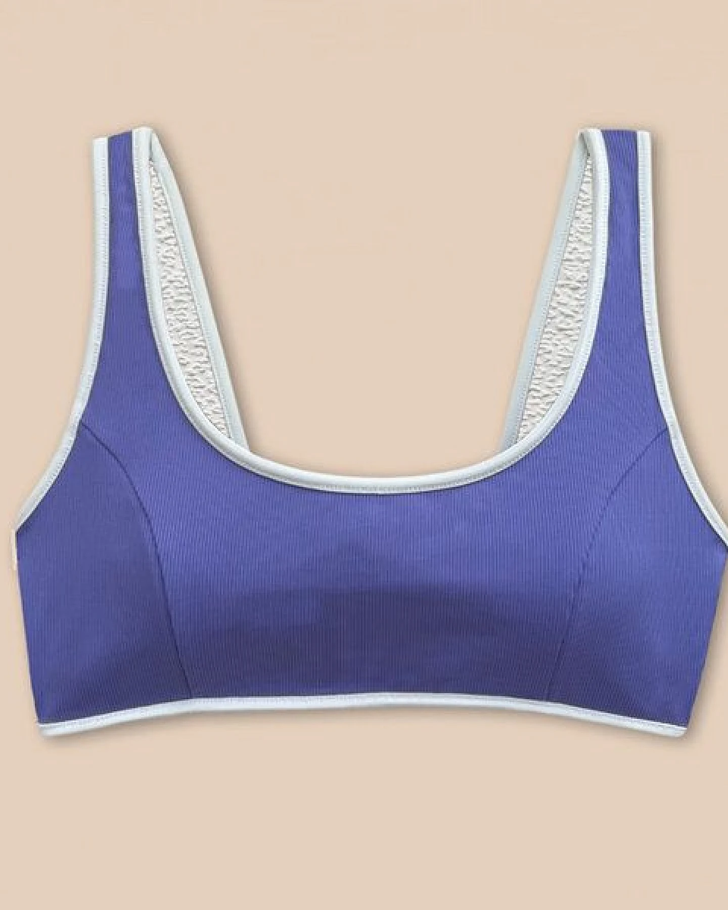 Woodlike Ocean Allie Bikini Top - wendebar white / rose brown / lila – Ansicht 3