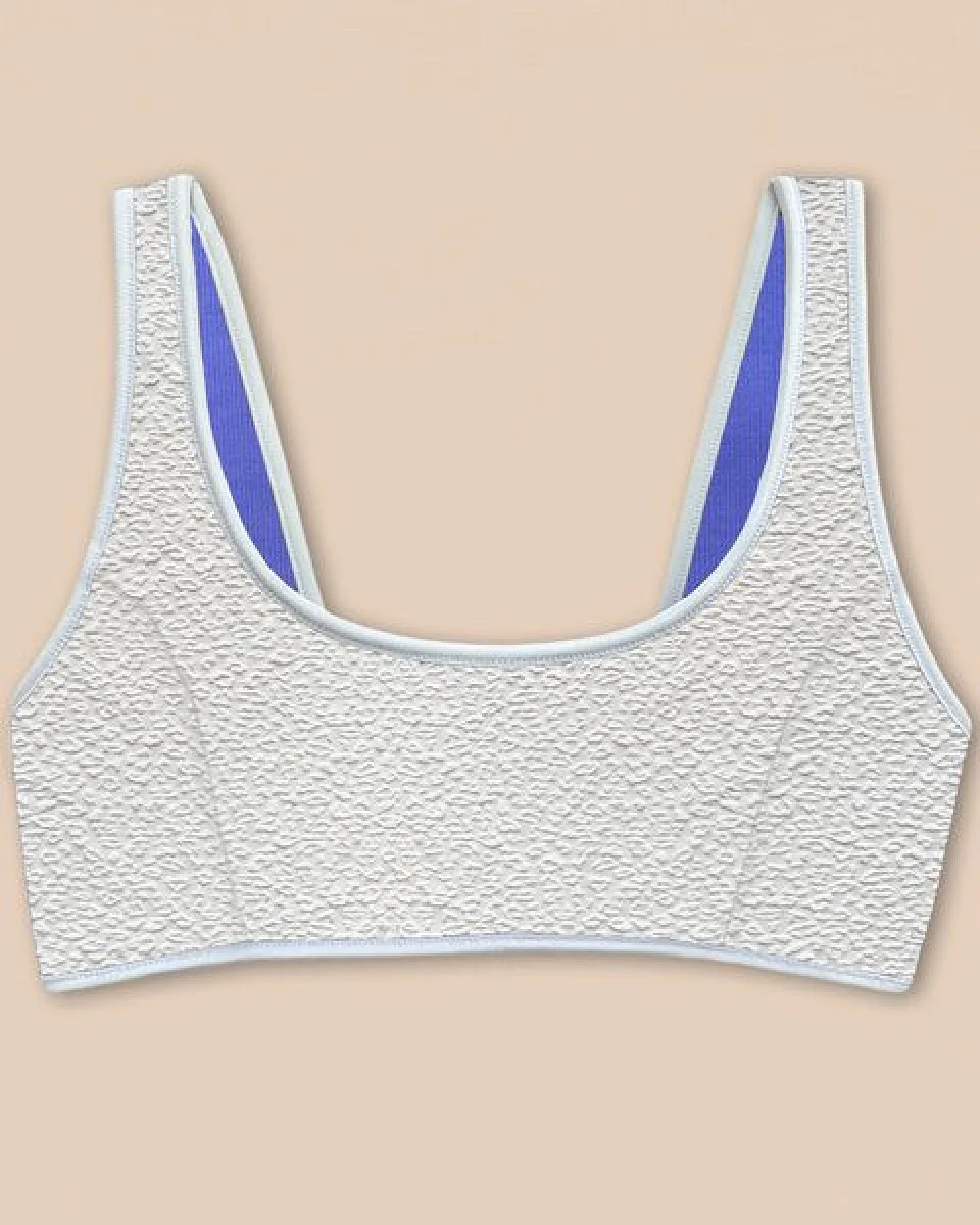Woodlike Ocean Allie Bikini Top - wendebar white / rose brown / lila – Ansicht 4