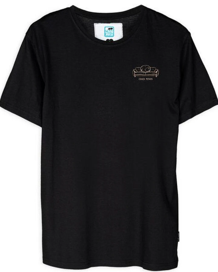 GARY MASH Shirt Couch Potato Miniprint aus Biobaumwolle