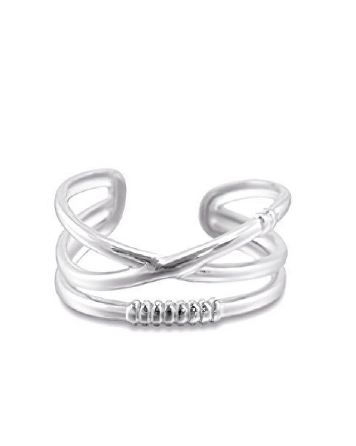Größenverstellbarer BOHO Layer Ring ca. Ø 17 - 19mm von Elektropulli