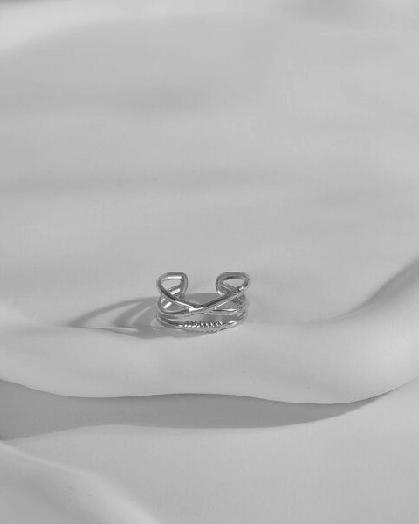 Größenverstellbarer BOHO Layer Ring ca. Ø 17 - 19mm von Elektropulli – Ansicht 2