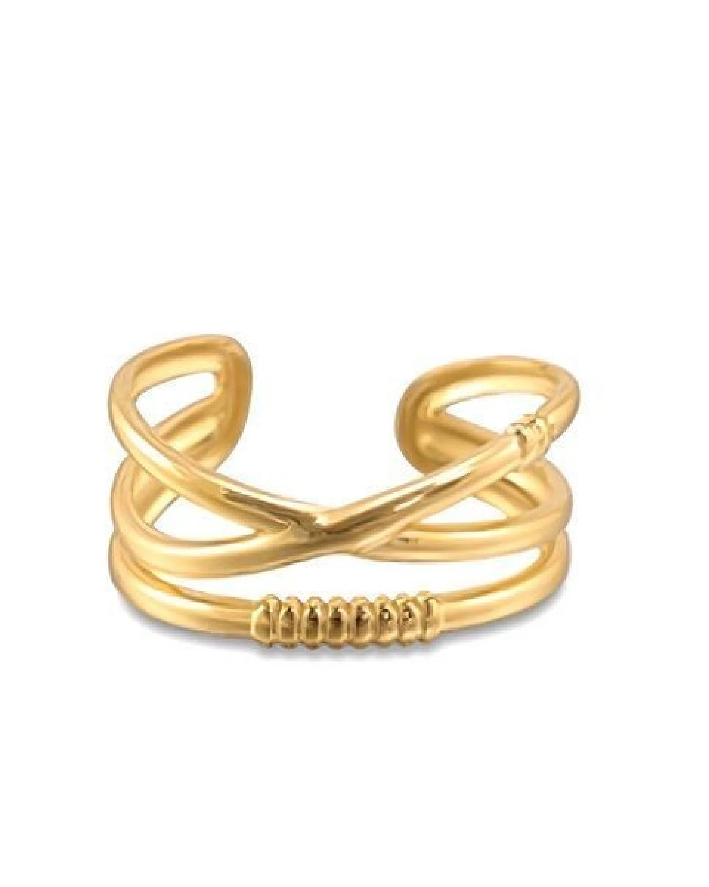 Größenverstellbarer BOHO Layer Ring ca. Ø 17 - 19mm von Elektropulli – Ansicht 3