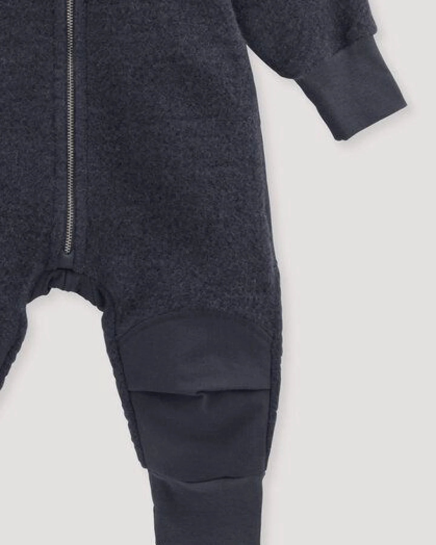 hessnatur Wollfleece Overall aus Bio-Merinowolle mit Softshell – Ansicht 4
