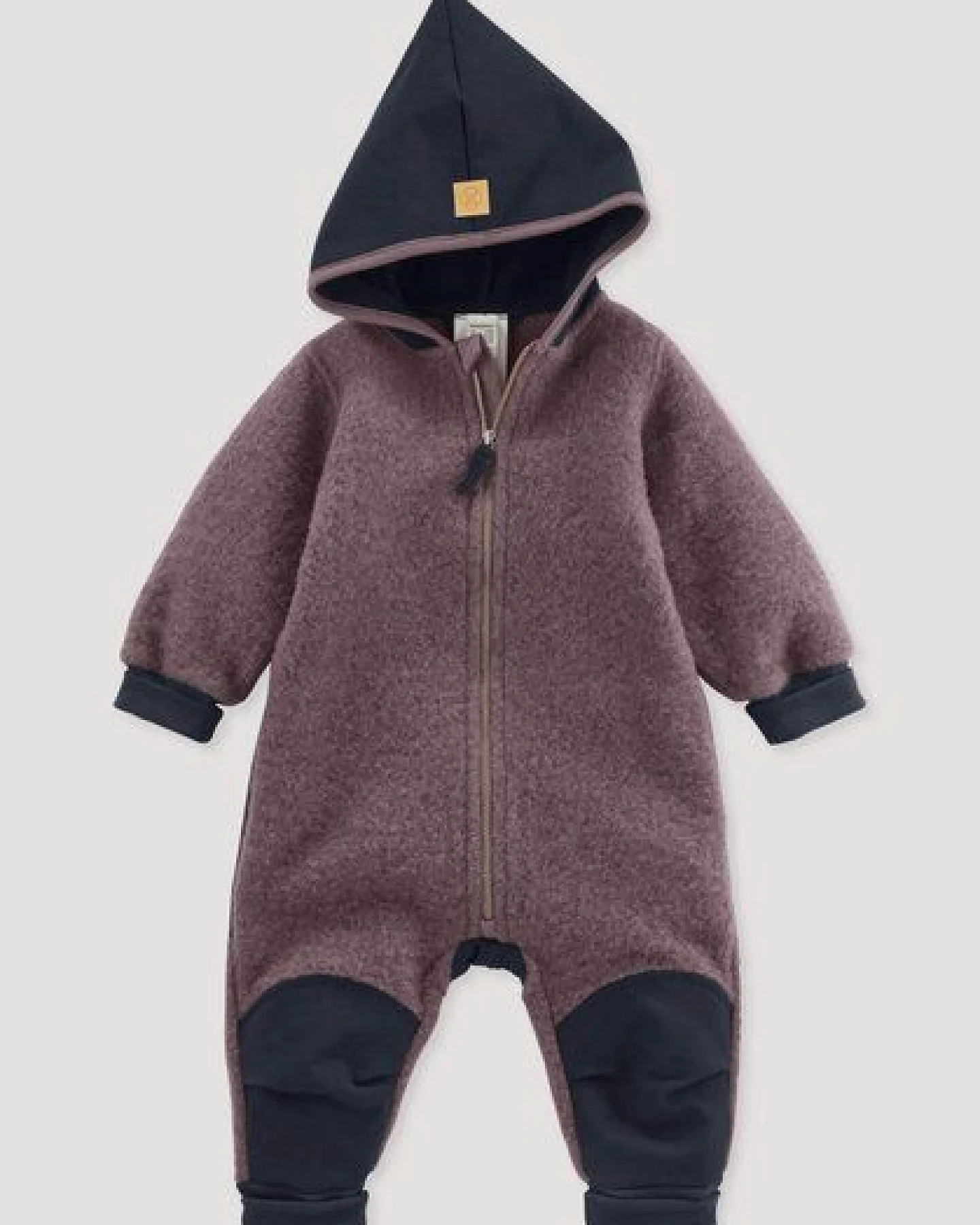 hessnatur Wollfleece Overall aus Bio-Merinowolle mit Softshell – Ansicht 3