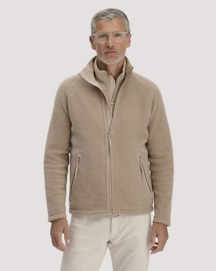 hessnatur Wollfleece-Jacke aus reiner Bio-Merinowolle