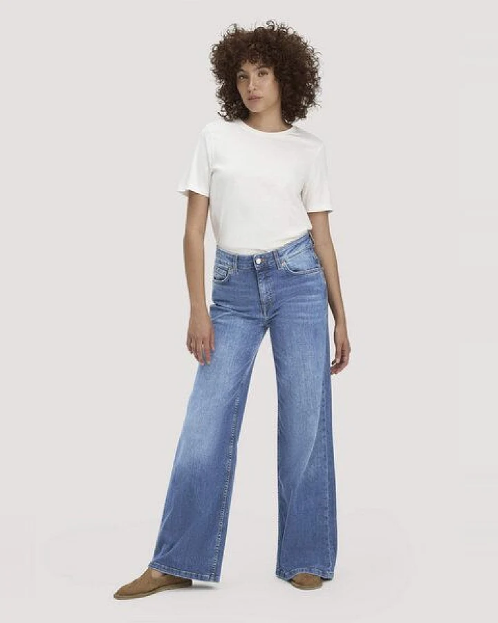 hessnatur Jeans ALVA High Rise Wide Leg aus Bio-Denim