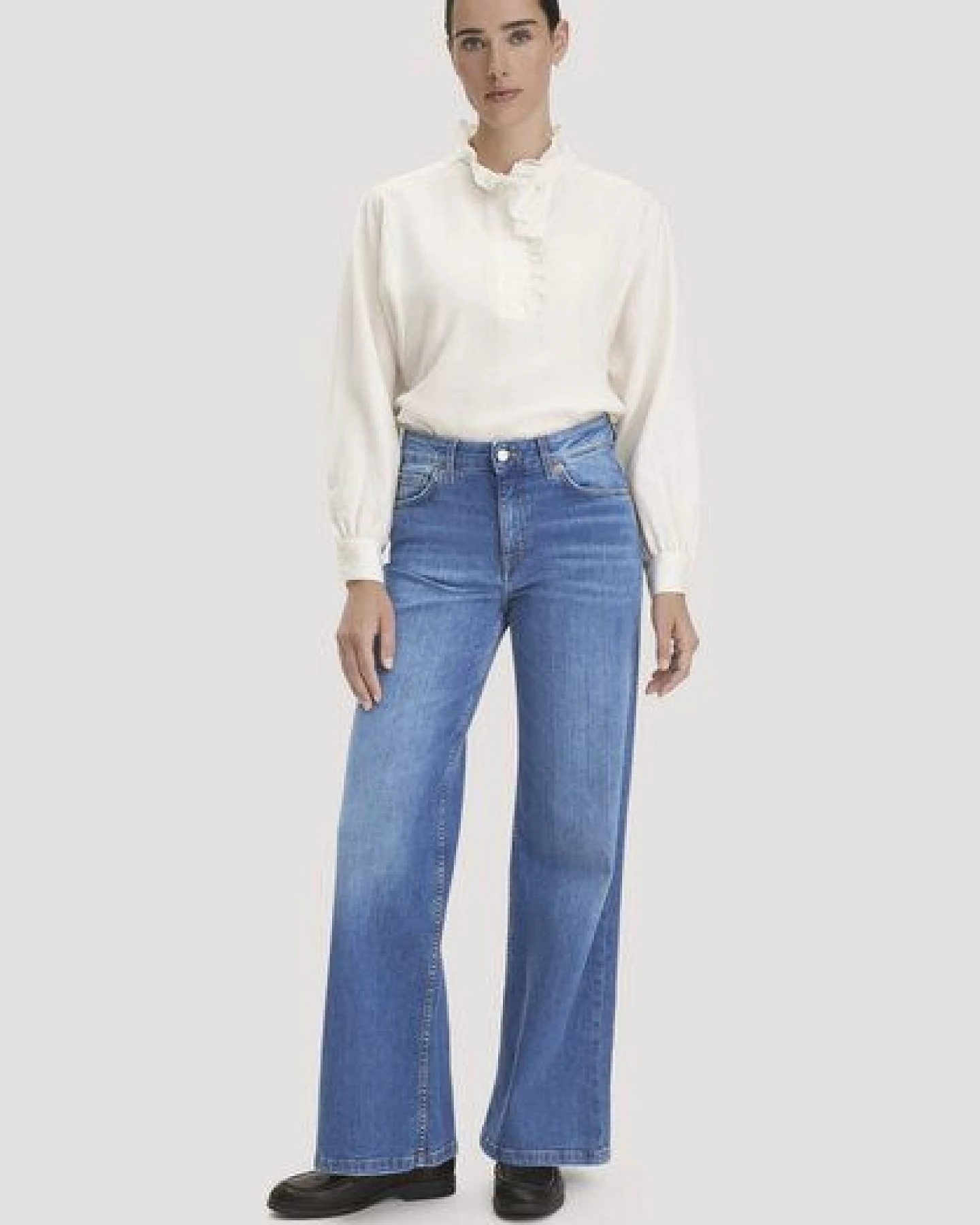 hessnatur Jeans ALVA High Rise Wide Leg aus Bio-Denim – Ansicht 3