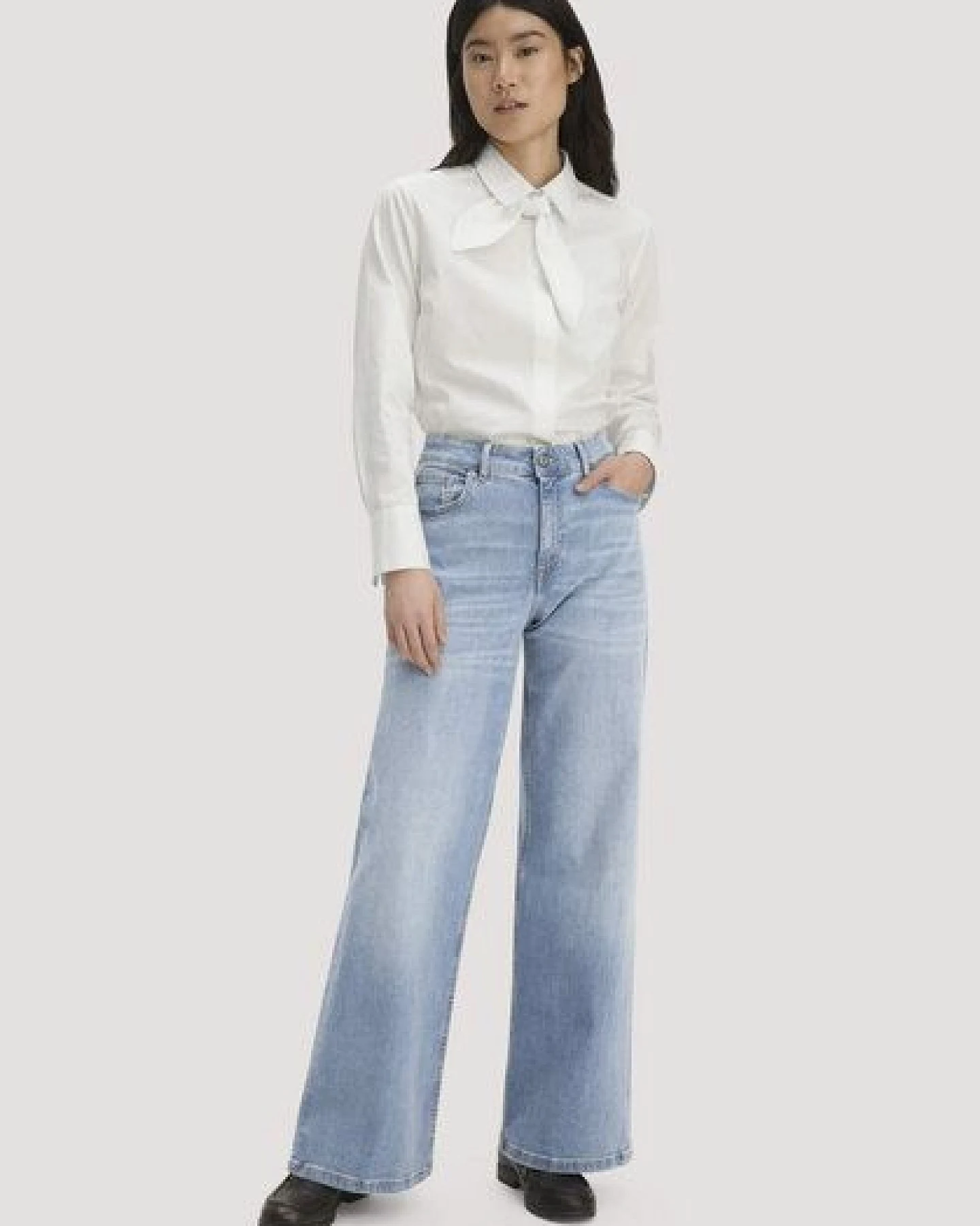 hessnatur Jeans ALVA High Rise Wide Leg aus Bio-Denim – Ansicht 2