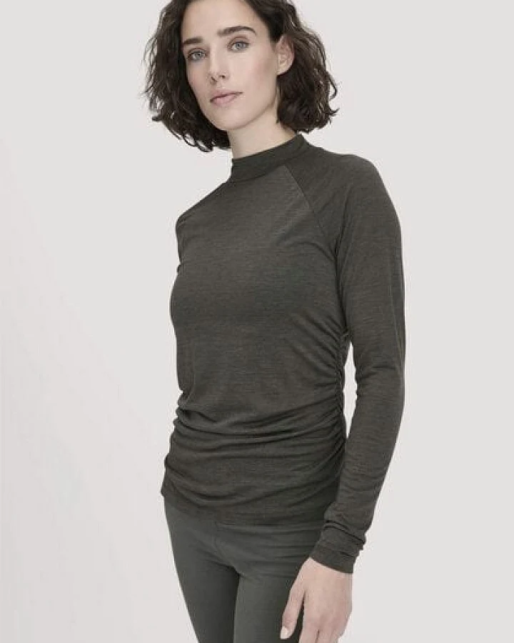 hessnatur Shirt Langarm Slim ACTIVE FUNCTIONAL aus Bio-Merinowolle und TENCEL Lyocell