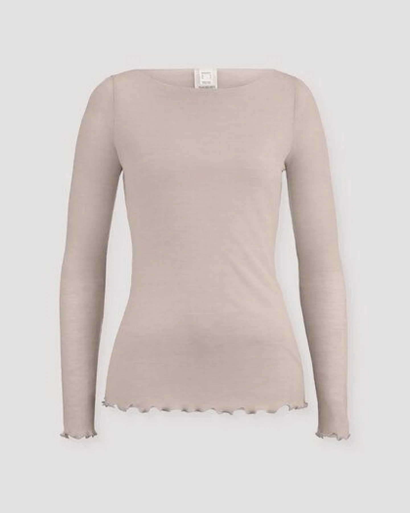 hessnatur Longsleeve Fitted WARM TOUCH aus Bio-Schurwolle und TENCEL Lyocell – Ansicht 3