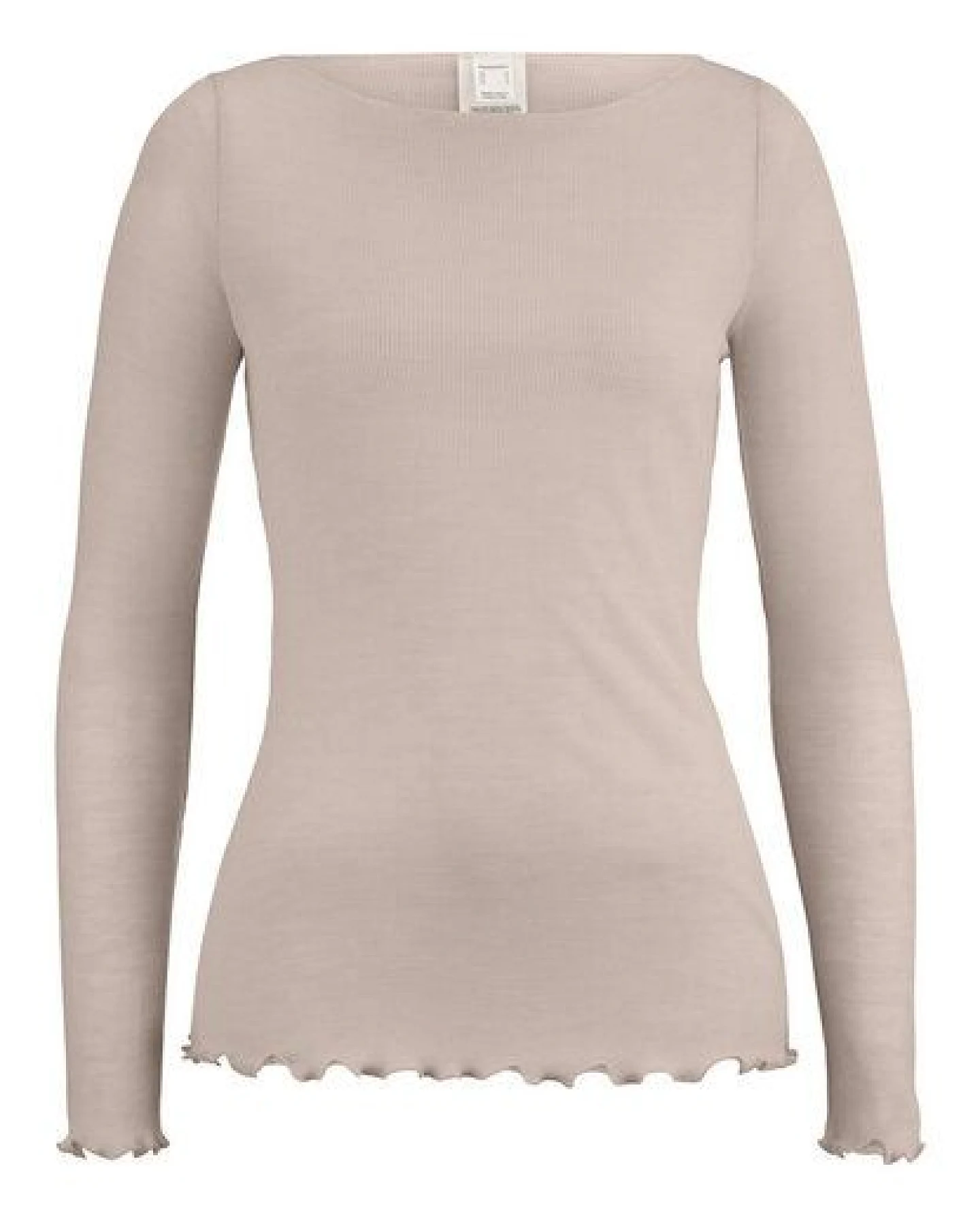 hessnatur Longsleeve Fitted WARM TOUCH aus Bio-Schurwolle und TENCEL Lyocell – Ansicht 2