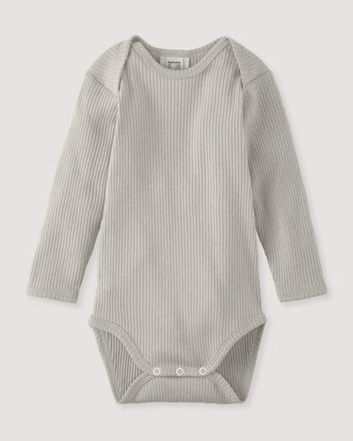 hessnatur Langarmbody Slim aus Bio-Baumwolle mit Bio-Merinowolle – Ansicht 2