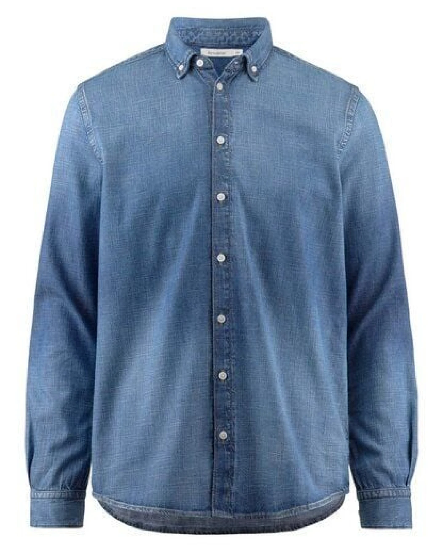 hessnatur Jeans Hemd Regular aus reinem Bio-Denim – Ansicht 3