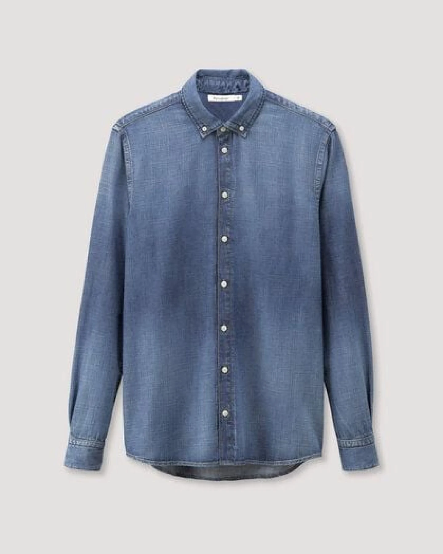 hessnatur Jeans Hemd Regular aus reinem Bio-Denim – Ansicht 4