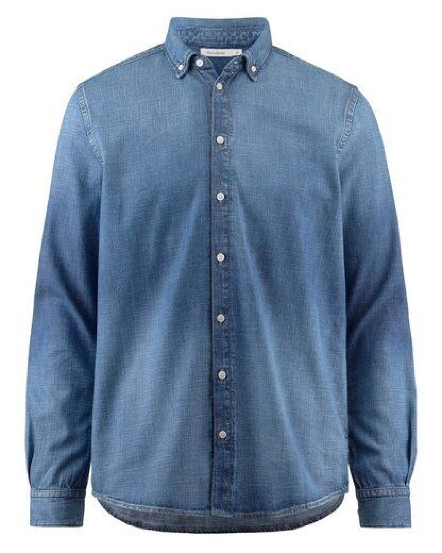 hessnatur Jeans Hemd Regular aus reinem Bio-Denim – Ansicht 3