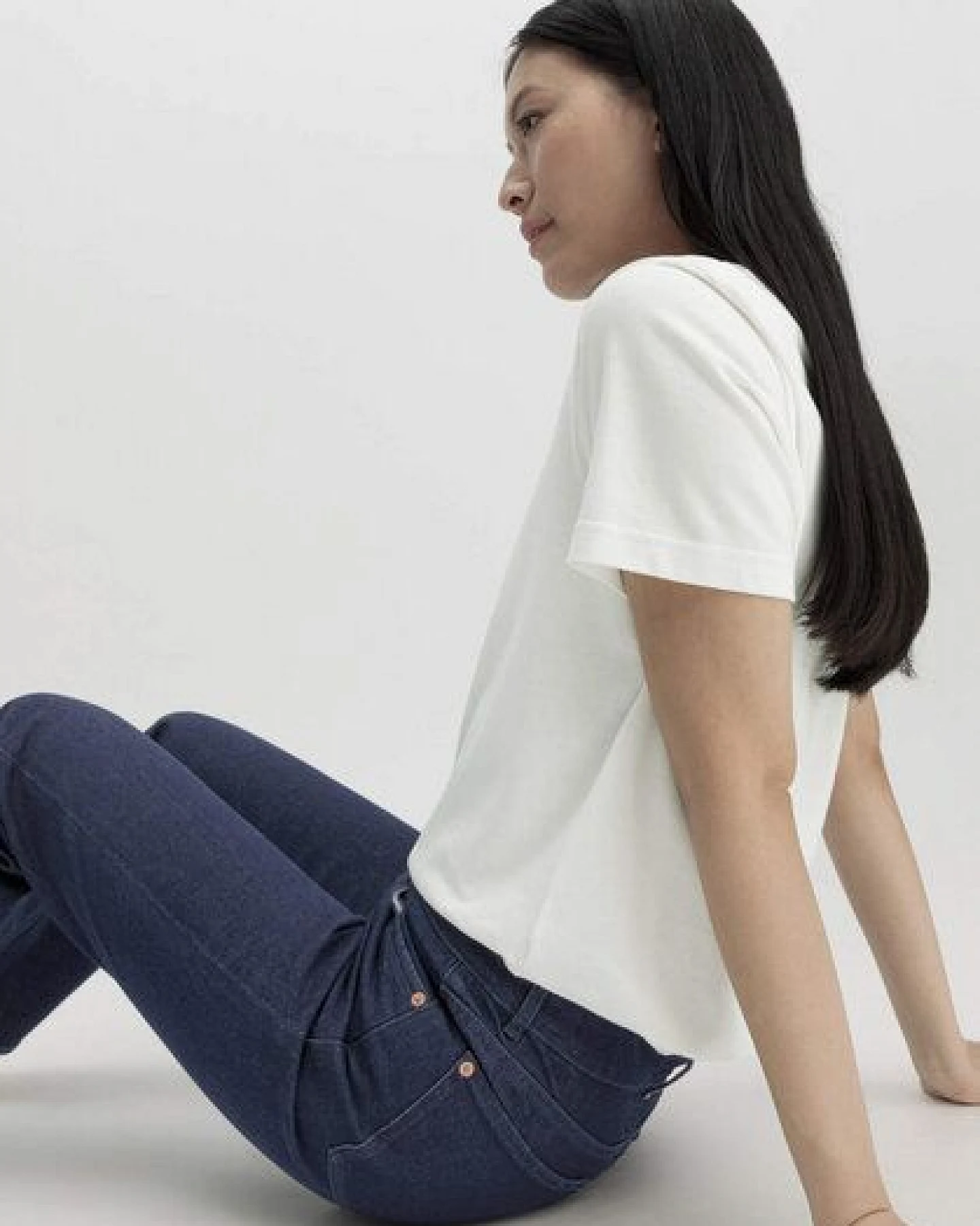 hessnatur Jeans MARIE Mid Rise Straight aus Bio-Denim – Ansicht 2