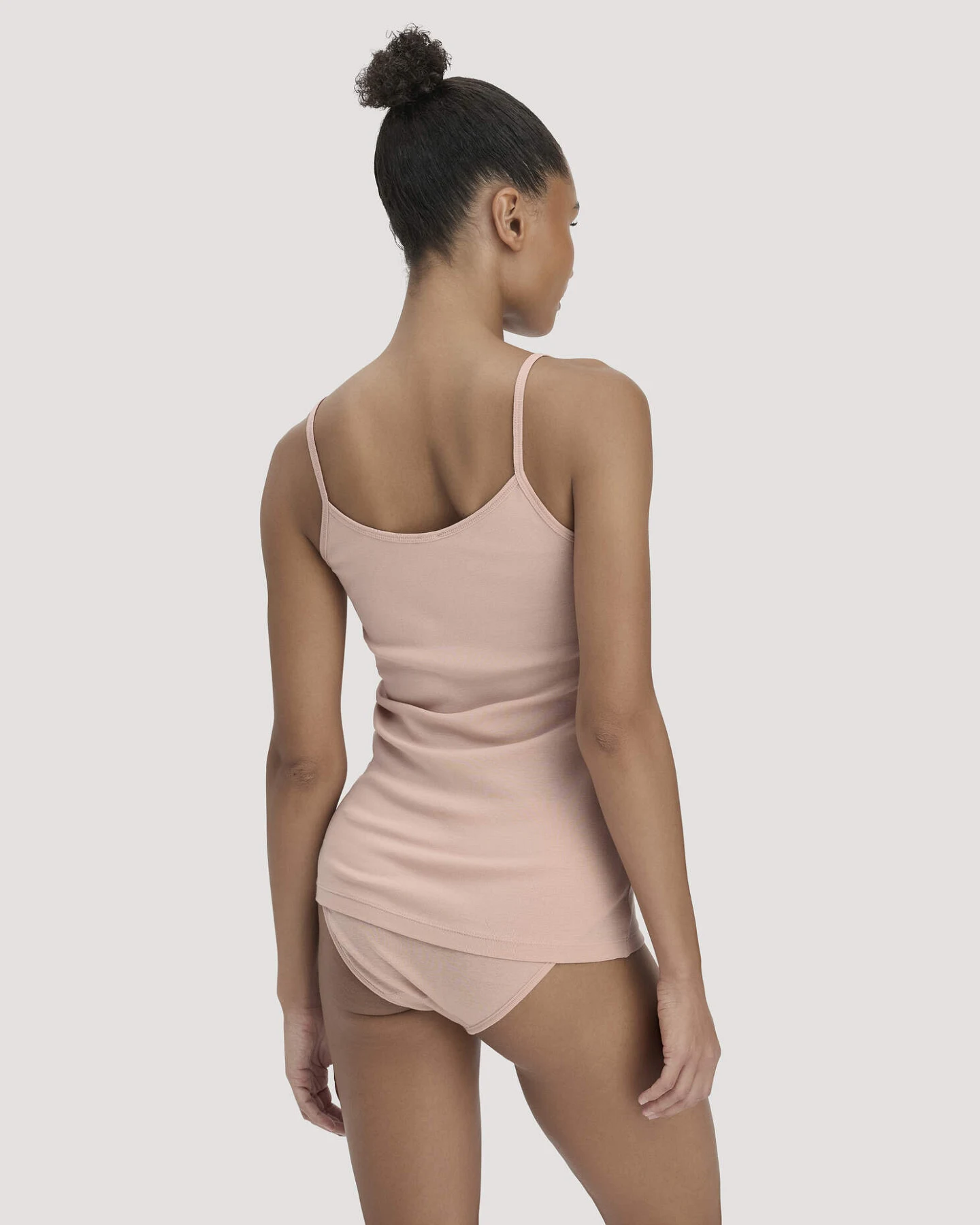 hessnatur Damen Spaghetti-Top im 2er-Pack PURE COTTON aus Bio-Baumwolle - rosa - Größe 46 – Ansicht 2