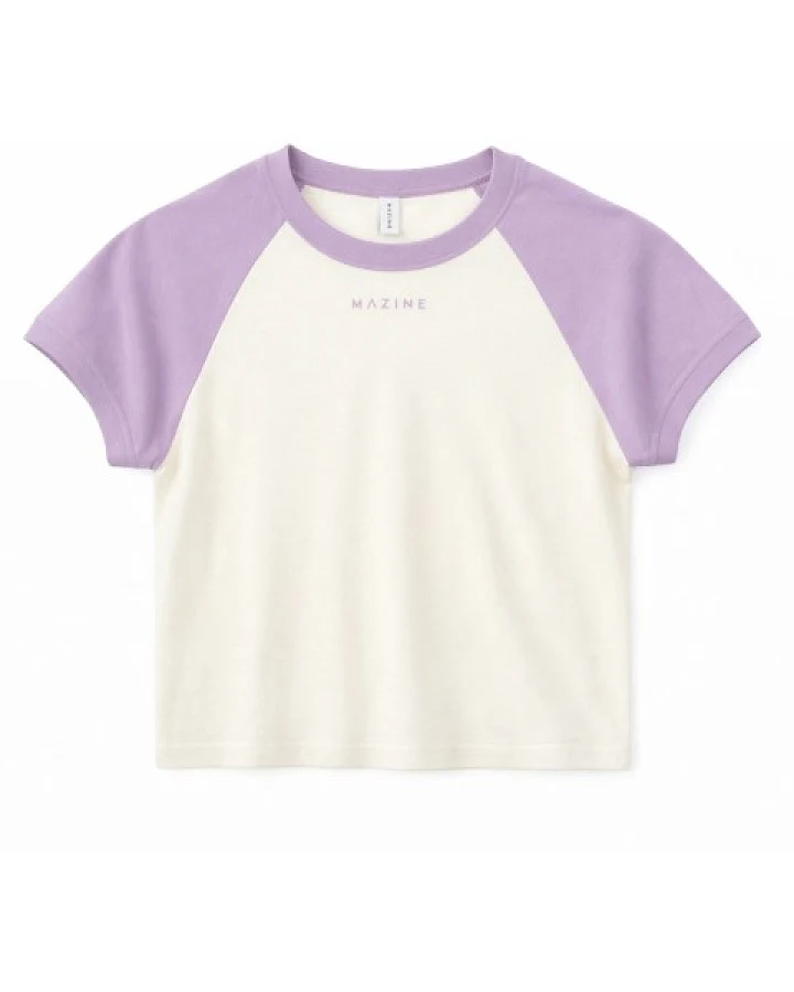 Mazine - Women's Contrast Sleeves T-Shirt - T-Shirt Gr S weiß